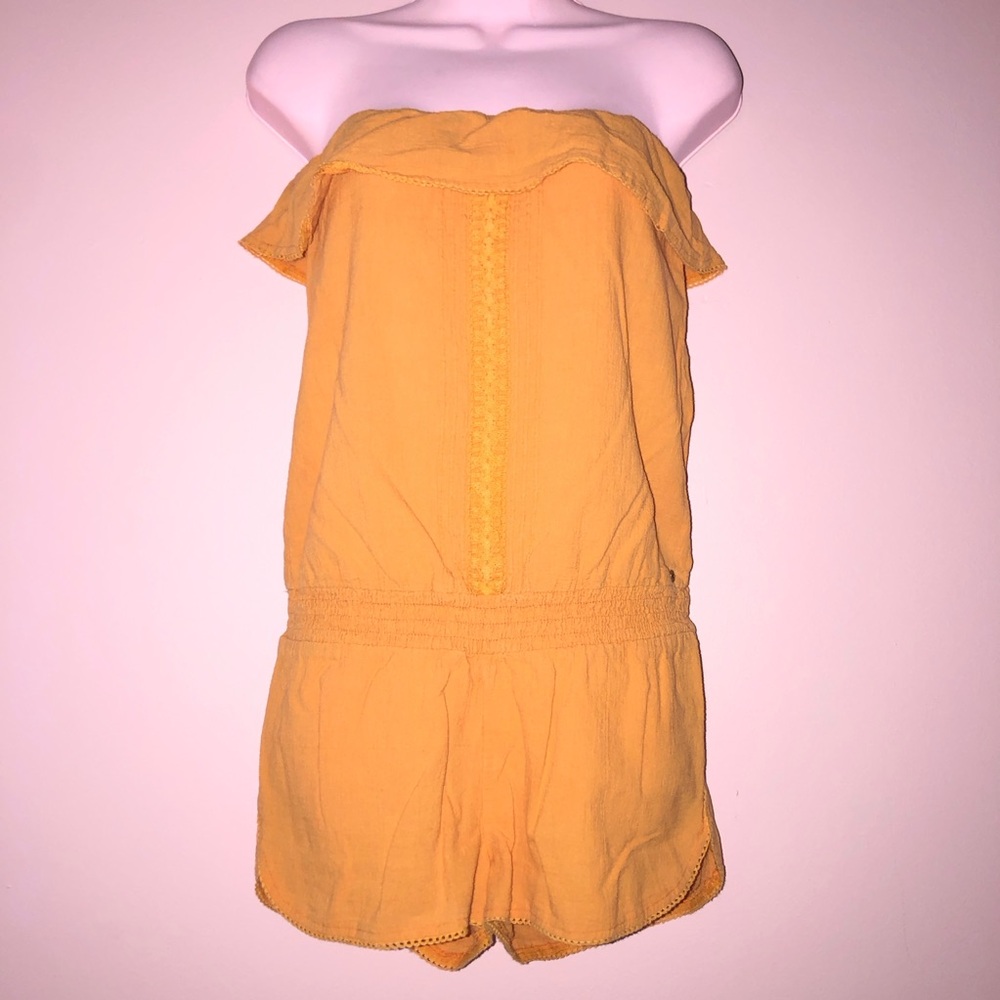 cute summer romper orange